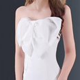 thumbnail image 3 of UPPADA Wedding Guest Dresses for Women One Shoulder Ruched Formal Evening Dress Wrap Ruffle Hem Dress Halter Bodycon Maxi Dress High Waist Party Prom Gown Cocktail Dress Womens Dresses Clearance, 3 of 6