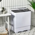 thumbnail image 2 of Pemberly Row 26lbs Portable Semi automatic Washing Machine W/Drain Pump Gray, 2 of 8