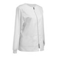 thumbnail image 3 of Veste d'Uniforme pour Femmes, Veste de Travail à Fermeture Éclair devant, Veste d'Échauffement, 3 of 4