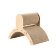 thumbnail image 1 of GROWTH TANK Arch Bridge Cat Scratcher Board Corrugated Stable Recyclable Cat Scratcher Board Brown Size M, 1 of 9