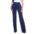 thumbnail image 2 of jovati Pantalon Palazzo Fluide pour Femmes Taille Haute Mode Uni Ample Grand Long, 2 of 9