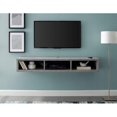 thumbnail image 1 of Martin Furniture Console Télé Flottante, 60 Pouces, Gris Pierre, 1 of 1