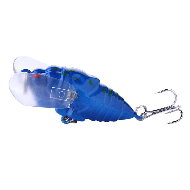 1 Pce Attrape-Cicada Attractif pour Poissons d'Eau Douce / Matériel de Pêche en Forme de Cicada Réaliste Fournitures de Pêche Hameçon Fort Réutilisable pour Lac Étang