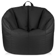 thumbnail image 2 of Bouclair Black Canvas Bean Bag, 2 of 10