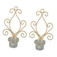 thumbnail image 1 of Iron Candle Holder, Sturdy Space Saving Multifunctional 2PCS Durable Wall Mounted Candle Holder Iron  for Home, 1 of 8