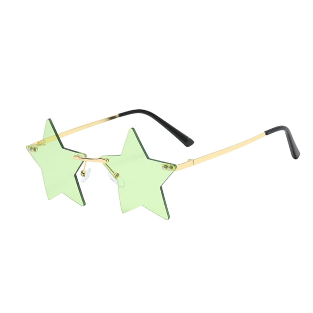 Stylish Rimless Star Sunglasses for Outdoor Activities and Fashionable Streetwear