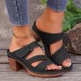 thumbnail image 1 of LSLJS Sandales de Plage pour Femmes, Mode Décontractée d'Été, Ajourées, à une Bride, Talon Compensé, Couture, Chaussures pour Femmes, Cadeaux pour Femmes, 1 of 9