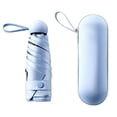 thumbnail image 1 of Travel Umbrella - Mini Folding Compact Umbrella with Case, Small Sun & Rain Pocket Umbrella, 1 of 5