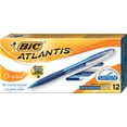 thumbnail image 1 of BIC Atlantis Blue Retractable Ball Pen Dozen Box, 1 of 2