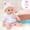 Pink, variant on Staron Doll Clothes Baby 3PCS Pink Doll Clothes Outfit Set for 12 Inch Doll Newborn Girl Boy Realistic Doll Accessories
