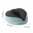 thumbnail image 3 of Wzzjkit 4PCS Neck Pillow with Eye Mask Earplugs Storage Bag, Breathable Travel Airplane Pillow, Solid Color Travel Pillow for Plane Car Home Recliner Use, 3 of 6