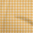 thumbnail image 1 of oneOone Cotton Flex Yellow Fabric Houndstooth Craft Projects Decor Fabric Printed By The Yard 40 Inch Wide, 1 of 4