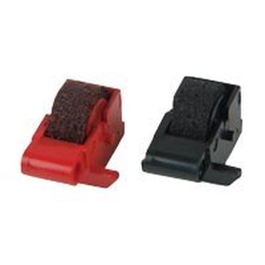 Porelon - Noir, Rouge - Rouleau d'Encre - pour Canon MP12, MP121, MP21, P100, P32, P42, P52; Sharp EL-1192, 1196, 1701, 1801, 2192, 2195