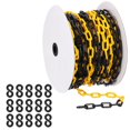 thumbnail image 1 of Uxcell Yellow/Black Plastic Chain, 131 ft 6mm Safety Barrier Chain for Crowd Control, 1 of 7