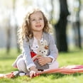 thumbnail image 3 of A Barbie Rabbit And Sweet Bear Couple Plush Toy Set For Gifts Fashion Theme Soft Material, 3 of 9
