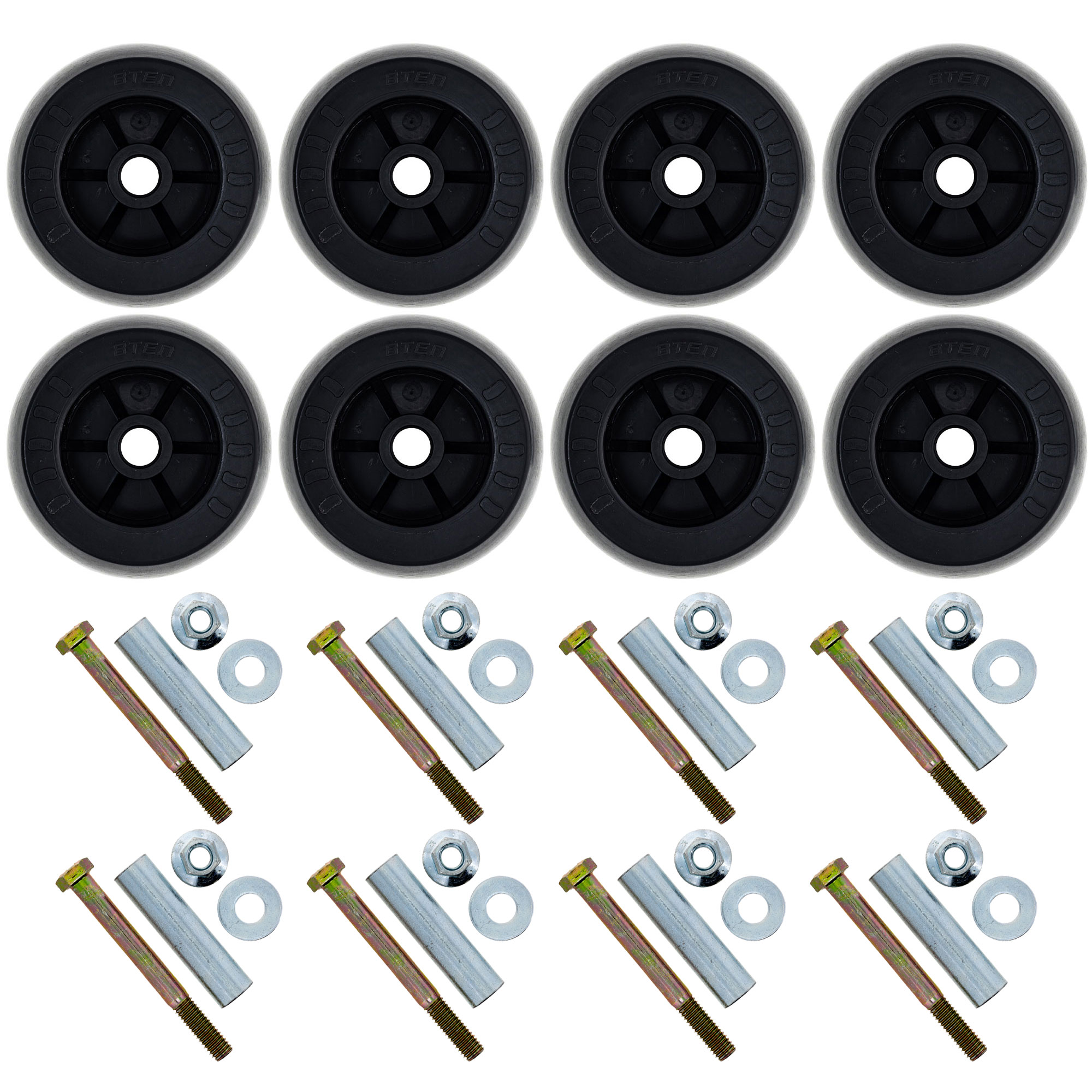 8TEN Deck Wheel Kit for Husqvarna ZTH7227KOA BX34D BZ27D 539102643 MK1012681