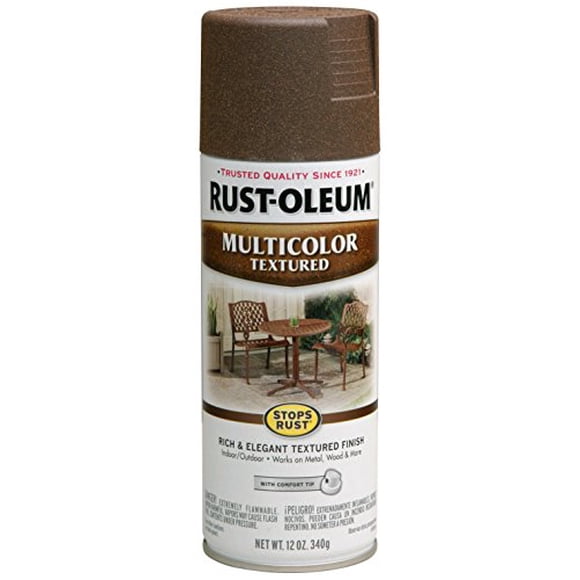 Rust-Oleum 223523 Multi-Color Textured Spray Paint 12 oz Autumn Brown