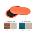 thumbnail image 4 of Unique Bargains Exercise Core Sliders, Oval Glider Discs with Feet Covers, Dual Sided, Home Gym, Orange, 4 of 6