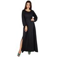 thumbnail image 3 of Bimba Robe Longue Maxi Style Bohème Gothique pour Femmes en Dentelle à Manches Longues, 3 of 7