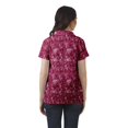 thumbnail image 4 of Moomaya Chemise Tunique Style Enveloppant pour Femmes en Coton Décontracté Col Classique Boutonné, 4 of 6