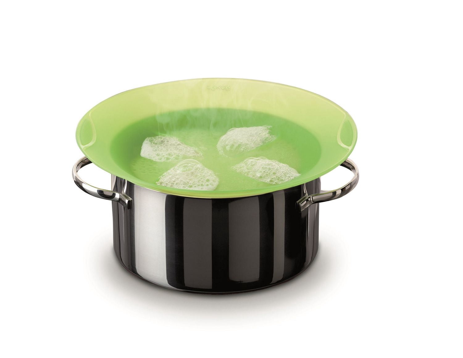 Lekue 22cm Non Spill Green Lid