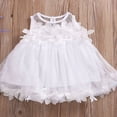 thumbnail image 3 of Bébé Fille Princesse Demoiselle d'Honneur Pétale Tulle Robe de Soirée Robes d'Été, 3 of 3