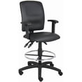 thumbnail image 1 of Nicer Furniture Multi-Function Leather Drafting Chair with Adjustable T-arms, 1 of 4