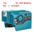 thumbnail image 2 of Batterie 18V Inverseur Portable Extérieur 200W AC 120- Onde Sinusoïdale Modifiée Adaptateur de Puissance, Facile à Utiliser, 2 of 7