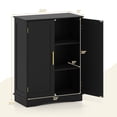 thumbnail image 3 of Costway Armoire de Rangement au Sol Organisateur de Rangement Moderne avec Tablettes Ajustables et 2 Portes, 3 of 10
