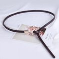 thumbnail image 4 of SUTENGDA Ceinture de Tailleur Noire Nouée pour Femmes en Été, Mince et Polyvalente, Ceinture de Taille Simple pour Robe, 4 of 6