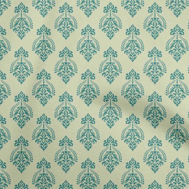 oneOone Velvet Light Olive Green Fabric Mandala Sewing Craft Projects Fabric Prints By Yard 58 Inch Wide