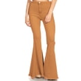 thumbnail image 1 of Feinuhan Jeans Évasés à Taille Haute pour Femme, Brun, XX-Grand, 1 of 5