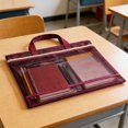 thumbnail image 4 of Mesh Drawstring Bag with Zipper | Nylon Mesh Storage Pouch for Art Supplies, Books, and Stationery | Transparent Organizer for School, Tutoring, and Daily Use, 4 of 6
