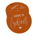 thumbnail image 1 of Inkdotpot Silver Foil Paper Hang Tags Love Is Sweet Wedding Favor Tags 100 Pieces, 1 of 1