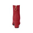 thumbnail image 2 of Unique Bargains Women's Pointed Toe Zipper Block Heels Ankle Boots, 2 of 8
