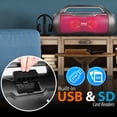 thumbnail image 3 of Pyle PBMWP185 500 Watt Portable Bluetooth Wireless BoomBox Speaker, 3 of 8