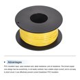 thumbnail image 3 of Uxcell Fil de Raccordement 26AWG 30m/100 Pieds Jaune, Fil Électrique UL1007 Bobine, 3 of 6