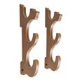 thumbnail image 3 of bedienty Wall Mounted Display Stand Bamboo Compact for Tanto Flute Fishing Rods 3 Tier, 3 of 4