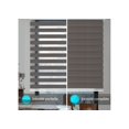 thumbnail image 3 of WYMO Zebra Blinds 51 x 24 INCH - Sheer Horizontal Blinds and Shades for Daytime and Nighttime - Light Filtering Roller Shades for Windows - Dark Grey - Manual Control Stick, 3 of 7