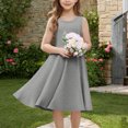 thumbnail image 2 of Yuyuzo Robes Midi d'Été pour Filles Amples Décontractées Sans Manches Mignonnes Ligne A Fluides Robe d'Été avec Poches, 2 of 7