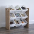 thumbnail image 5 of Humble Crew Journey Toy Storage Organizer with 9 Plastic Storage Bins, Natural/White, 5 of 5