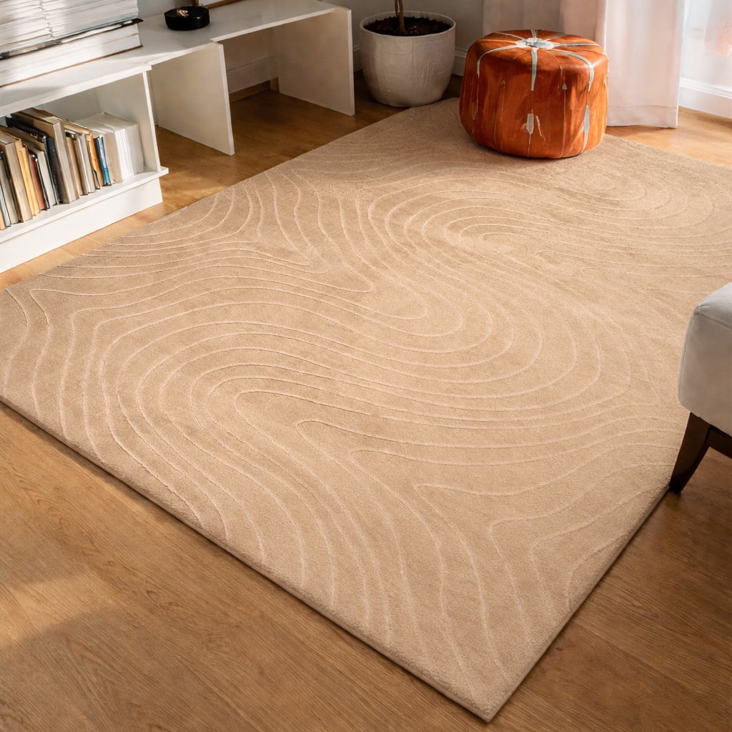 Tapis Somos Lavable A la Machine Contemporain/Moderne pour Salon, Chambre, Salle Manger, Entrée