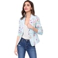 thumbnail image 3 of INSPIRE CHIC Blazer Ouvert à Revers Cranté à Manches Longues Intégrales pour Femme, 3 of 6
