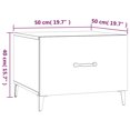 thumbnail image 4 of vidaXL Coffee Table with Metal Legs 2 pcs Sonoma Oak 50x50x40 cm, 4 of 5