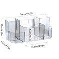 thumbnail image 3 of JMYHOAM Storage Bags Cosmetic Storage Box Wall-mounted Shelves Home Washstand Lipstick Organising Plastic Box Home Storage, 3 of 6