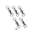 thumbnail image 4 of Xingzhi 5 Pcs Connecteur de Roulements à Émerillons Roulement Robuste Anneaux Pleins de Traction Portables Pièces d'Hameçon de Pêche en Acier Inoxydable 6#, 4 of 4