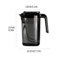 thumbnail image 3 of Birdeem 2.2L Large Capacity Cold Water Pot Household Refrigerator Tea Making Pot Beverage Fruit Tea Pot Portable Water Cup, 3 of 12