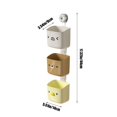 thumbnail image 3 of SLYNSHome Hanging Baskets for Kitchen 3 Tier, Suction Cup Wall Mounted Plastic Storage Basket for Bathroom,Shower, 3 of 7