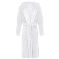 thumbnail image 3 of Innerwin Dressing Gown Solid Color Men Wrap Robe Home Hooded Thicken Plush Bath Robes White 3XL, 3 of 8
