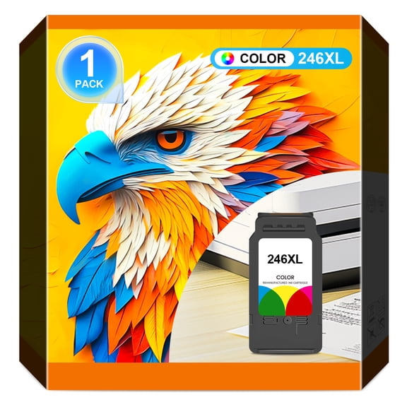 Encre 246 pour Cartouches d'Encre 246XL Encre 246 pour Canon Encre 246 CL-246XL Compatible avec Canon MX492 MX490 MG2522 TS3120 MG3022 MG2520 MG2920 TR4520